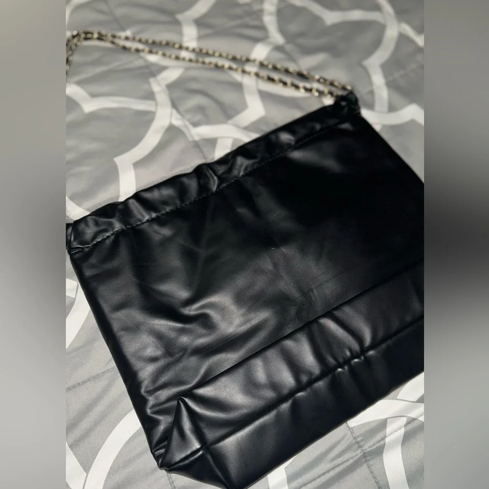 Elegant Black Women's Bag with Colorful Accents